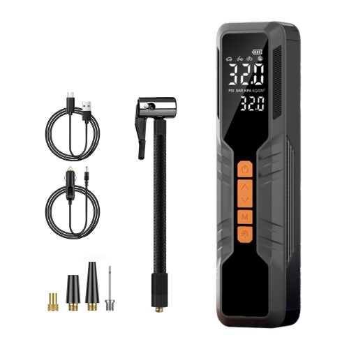 150 PSI Portable Cordless Tire Inflator with Digital Gauge & LED Light Feature Image