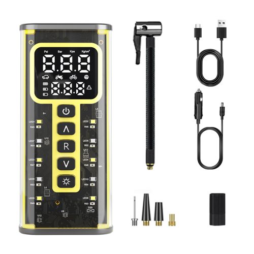 Portable Cordless Tire Inflator with Digital Display Feature Image