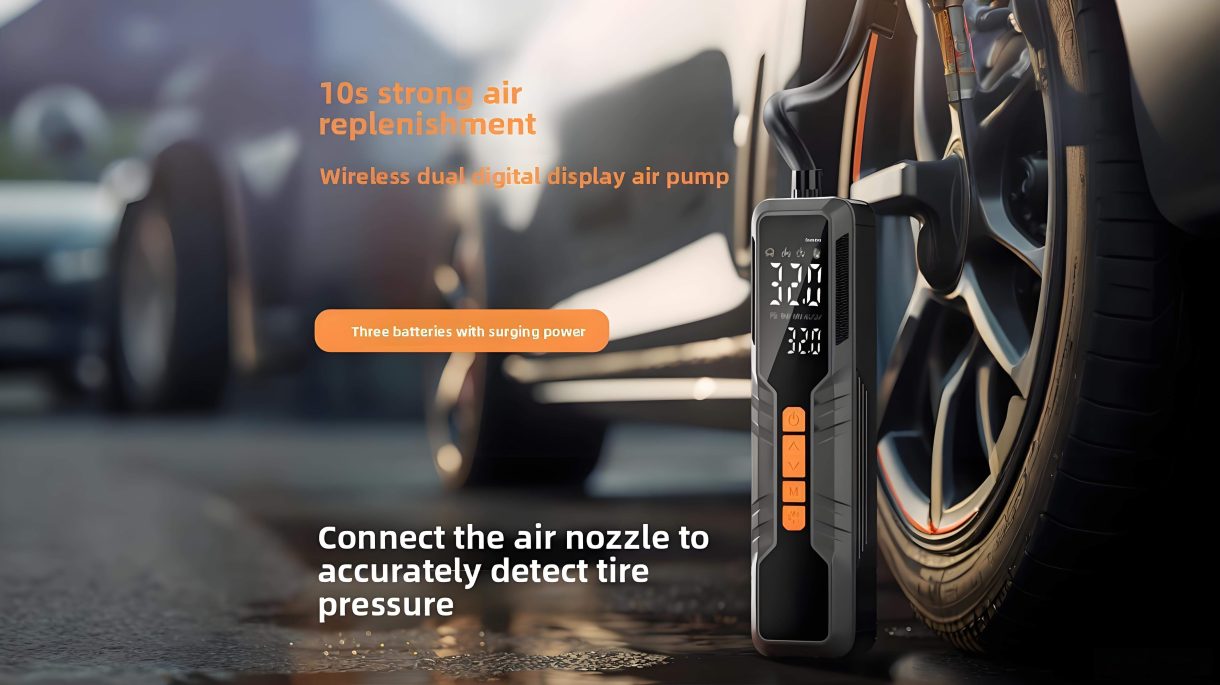 150 PSI Portable Cordless Tire Inflator with Digital Gauge & LED Light: A Smart Solution for Modern Drivers Feature Image